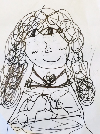 A Student Drawing of Ms. Haney